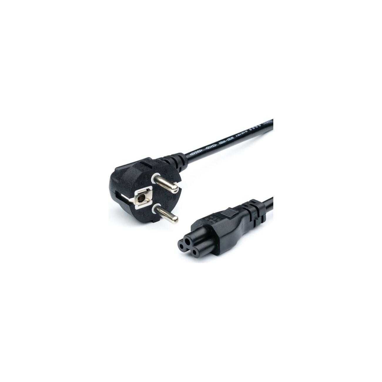 Кабель питания GoPower евровилка CEE 7/7-IEC 320 C5 1.8м ПВХ 0.75мм черный (1/10/160)