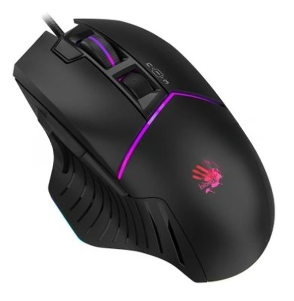 Мышь проводная A4Tech Bloody W95 Max черный, 12000 dpi, USB, кнопки - 10