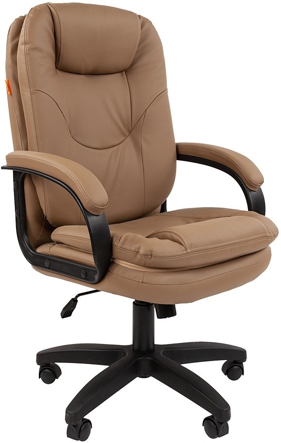 Кресло офисное Chairman 668 LT NEW экопремиум, бежевый, черный пластик