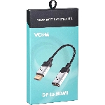 Кабель VCOM DisplayPort TO HDMI 4K 0.15 M CG621M-0.15