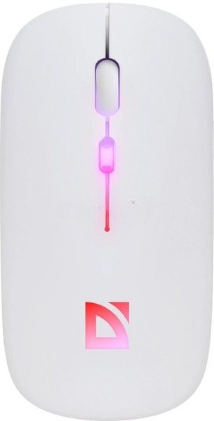 Мышь беспроводная Defender Touch MM-997 белый, 1600 dpi, радиоканал, Bluetooth, USB, кнопки - 4