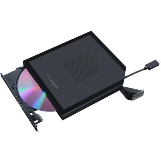 Оптический привод внешний ASUS SDRW-08V1M-U/BLK/G/AS/P2G, dvd-rw, external, USB Type-C cable; 90DD02L0-M29000