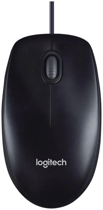 Мышь проводная Logitech M90 черный/серый, 1000 dpi, USB, кнопки - 3