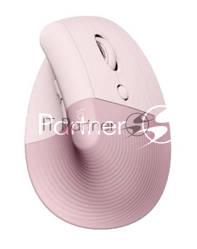 Мышь беспроводная вертикальная LOGITECH Lift Bluetooth, 400 - 4000 dpi, ROSE/DARK ROSE