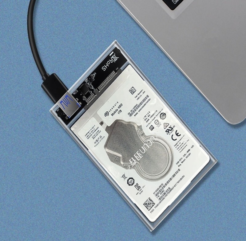 Бокс для жесткого диска 2,5" Yucun пластиковый USB 3.0 прозрачный