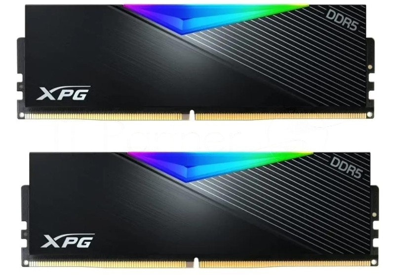 Оперативная память XPG Lancer, DDR5, 32GB (2x16GB), 7200MHz, CL34, DIMM, с радиаторами, RGB, черный