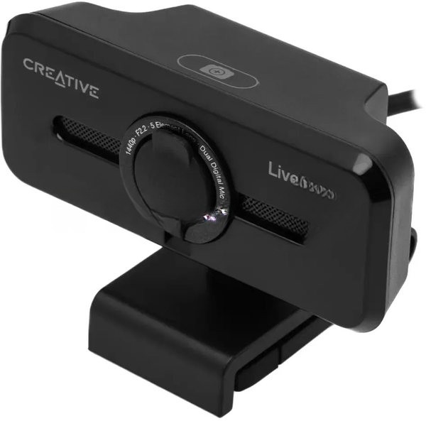 Веб-камера Creative Live! Cam Sync V3 2560x1440, 30 кадр/с, USB, микрофон, шторка приватности, автофокус, крепление на мониторе