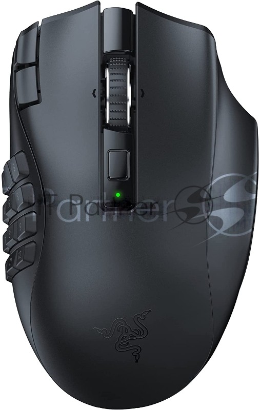 Мышь беспроводная Razer Naga V2 HyperSpeed черный, 30000 dpi, радиоканал, Bluetooth, USB, кнопки - 19