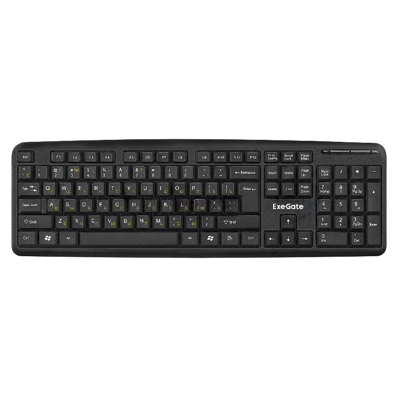 Клавиатура проводная ExeGate LY-331S (EX293971RUS), USB, черный