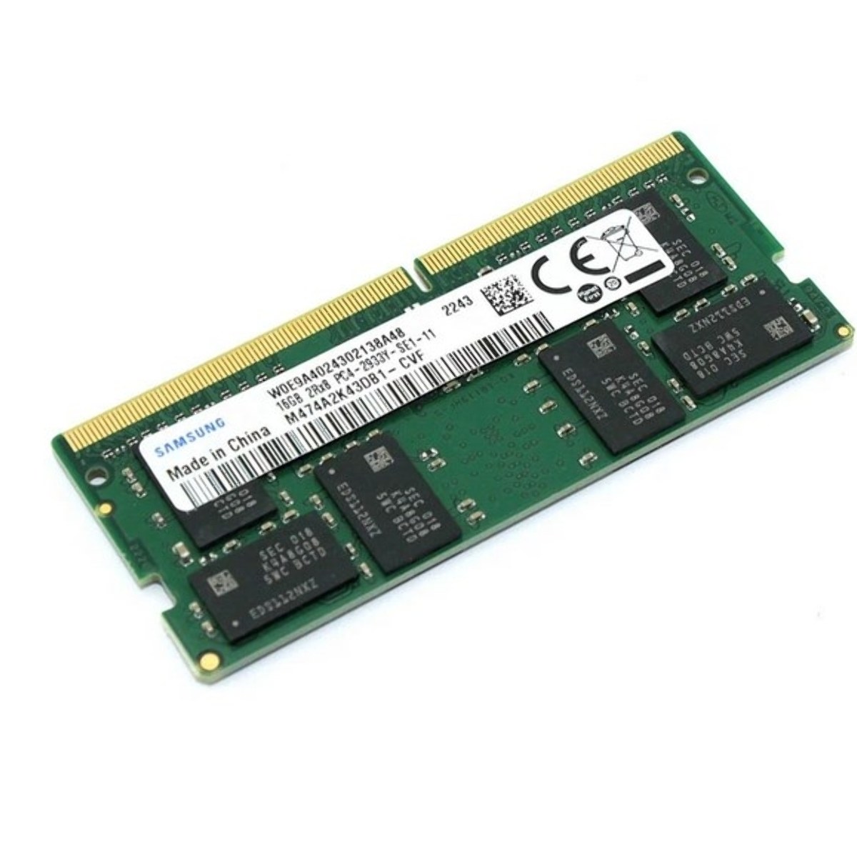 Оперативная память Samsung, DDR4, 16GB (1x16GB), 2933MHz, CL21, SO-DIMM, OEM