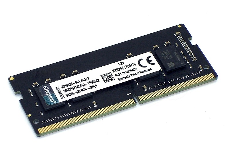 Оперативная память Kingston, DDR4, 16GB (1x16 GB), 2400 MHz, CL17, SO-DIMM