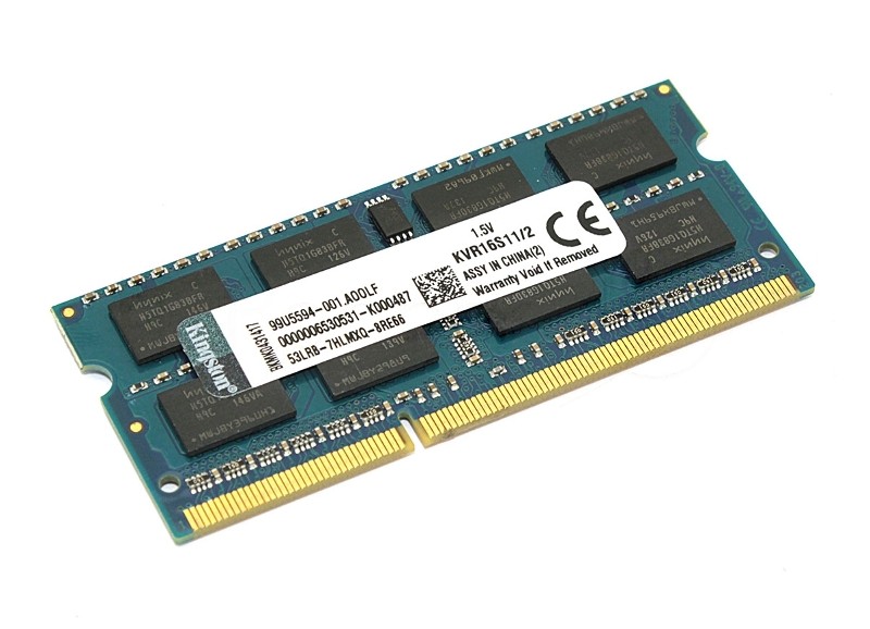 Оперативная память Kingston ValueRAM, DDR3, 2GB (1x2GB), 1600MHz, CL11, SO-DIMM