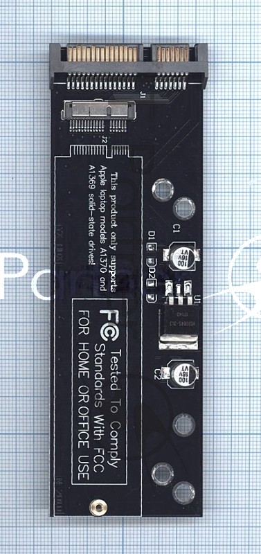 Переходник SATA на 12+6pin SSD для Macbook Air 2010-2011 A1369 A1370