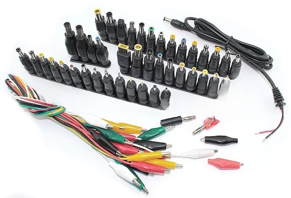 Набор из 42-х разъемов переходников для зарядки ноутбуков (42pcs/Set 5.5x2.1мм Multi-type Male Jack)