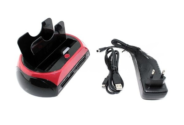 Адаптер-переходник (стакан) для HDD SATA/IDE USB 2.0 + кардридер