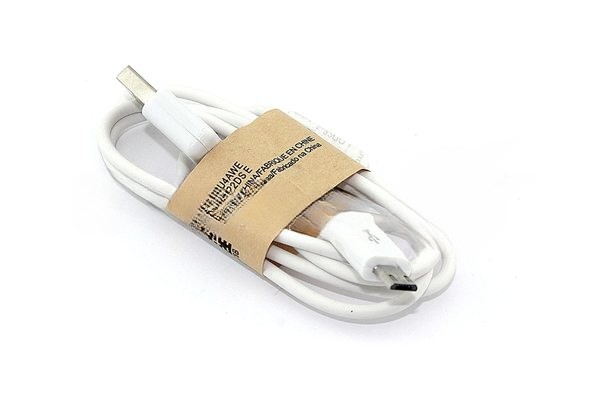 Кабель для зарядки USB - Micro USB OEM, 0.8m, белый