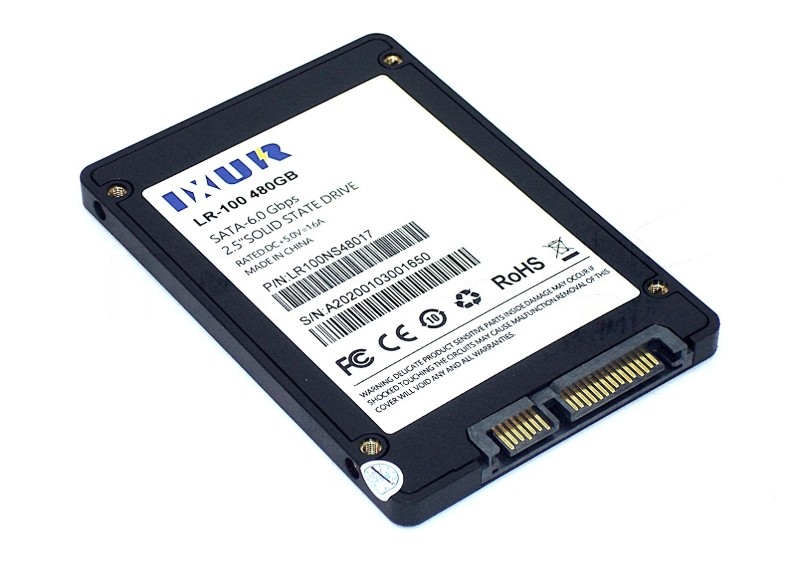 Накопитель SSD IXUR LR-100, 480Gb, SATA III, 2.5", R/W 560/500