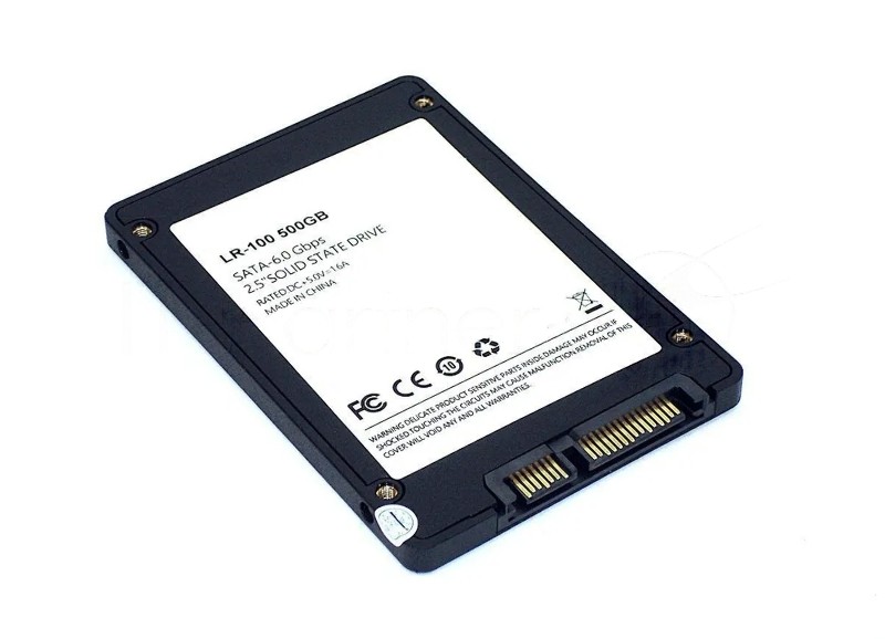 Накопитель SSD IXUR LR-100, 500Gb, SATA III, 2.5", R/W 560/500