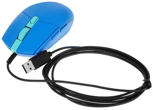 Мышь проводная Logitech G102 LIGHTSYNC синий, 8000 dpi, USB, кнопки - 6