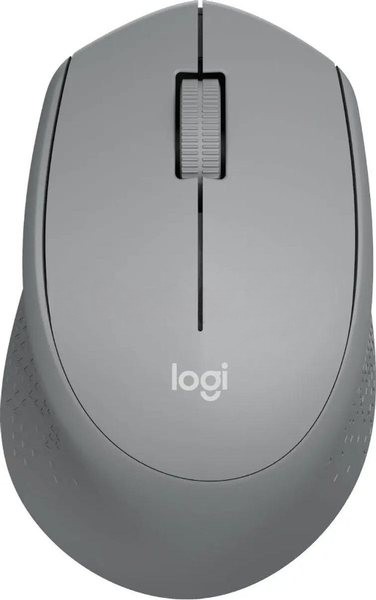 Мышь беспроводная Logitech M280 серый, 1000 dpi, радиоканал, USB, кнопки - 3