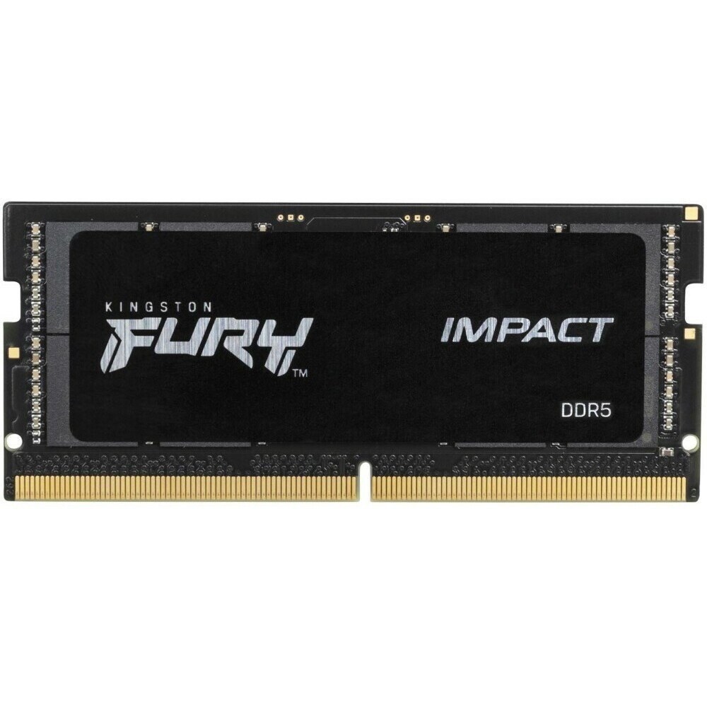 Оперативная память Kingston Fury Impact, DDR5, 32GB (1x32GB), 5600MHz, CL40, SO-DIMM
