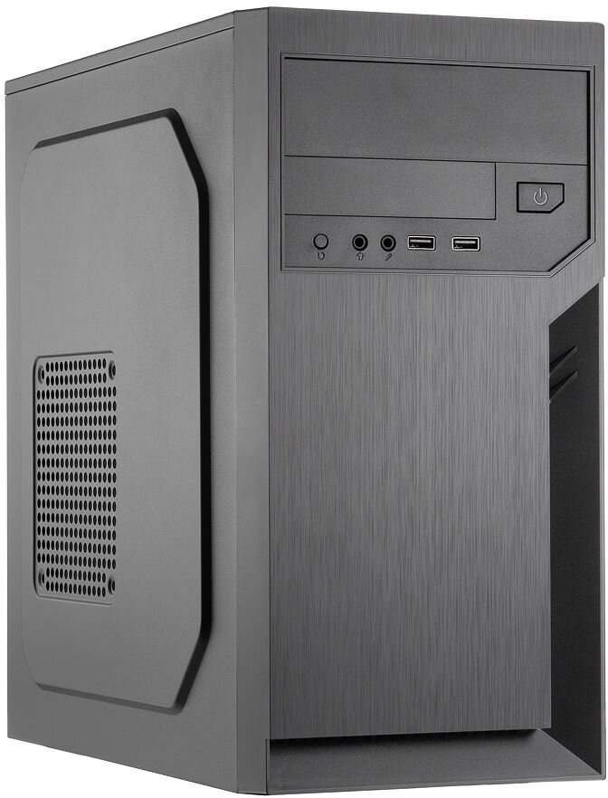 Компьютерный корпус с блоком питания 500Вт./Case Foxline FL-702, mATX, 1x5.25EXT, 1x3.5EXT, 2x3.5INT, 2xUSB 2.0, HDA, w/o FAN, w/500W ATX PSU, w/1.2m EU pwr cord