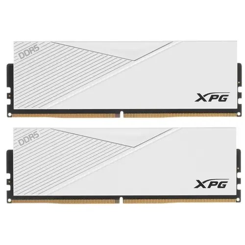 Оперативная память XPG Lancer, DDR5, 32GB (2x16GB), 6000MHz, CL30, DIMM, с радиаторами, белый