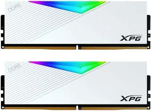 Оперативная память XPG Lancer, DDR5, 32Gb (2x16Gb), 6000MHz, CL30, DIMM, с радиаторами, RGB, белый