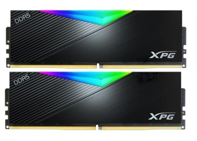 Оперативная память XPG Lancer, DDR5, 64GB (2x32GB), 6400MHz, CL32, DIMM, с радиаторами, RGB, черный