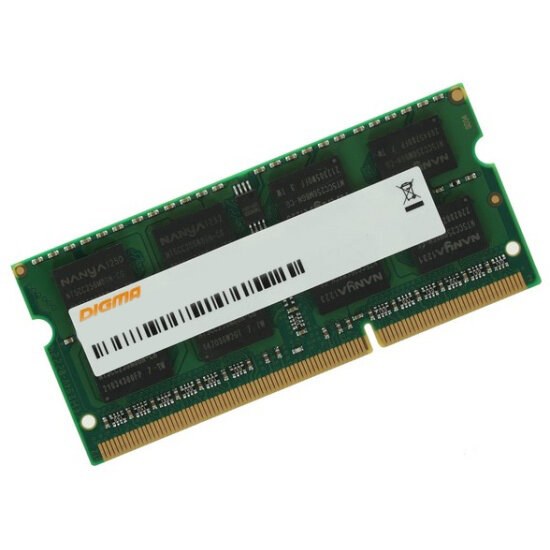 Оперативная память Digma, DDR4, 8GB (1x8 GB), 2666 MHz, CL19, SO-DIMM