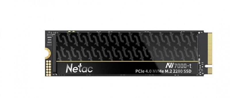 Накопитель SSD Netac NV7000-T, 2Tb, M.2 2280, PCIe 4.0 x4, NVMe, R/W 7300/6700, с радиатором