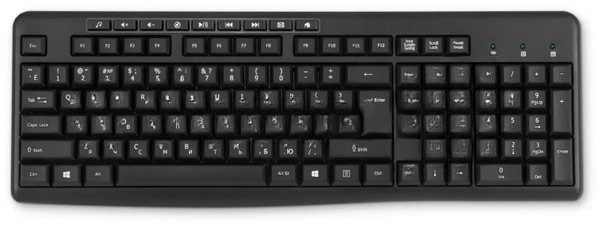 Клавиатура Oklick K225W беспроводная, радиоканал, чёрный