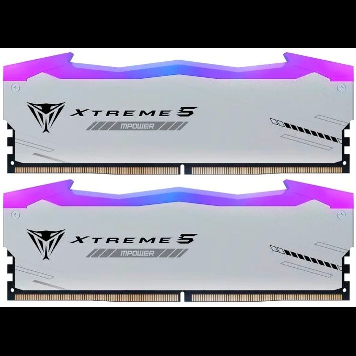 Оперативная память Patriot Viper Xtreme 5, DDR5, 32GB (2x16GB), 8000MHz, CL38, DIMM, с радиаторами, RGB, черный