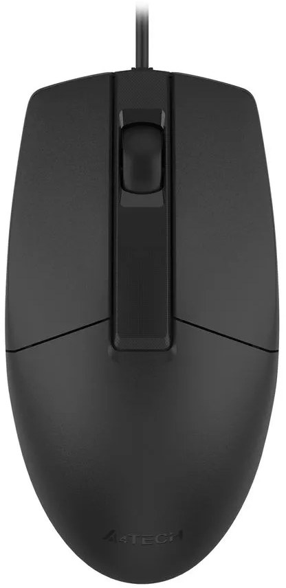 Мышь проводная A4Tech OP-335S черный, 1200 dpi, USB Type-A, кнопки - 3