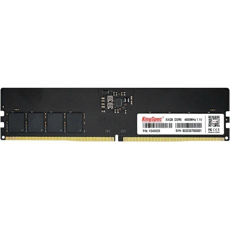 Оперативная память KingSpec DDR5, 16GB (1x16GB), 4800MHz, CL40, DIMM