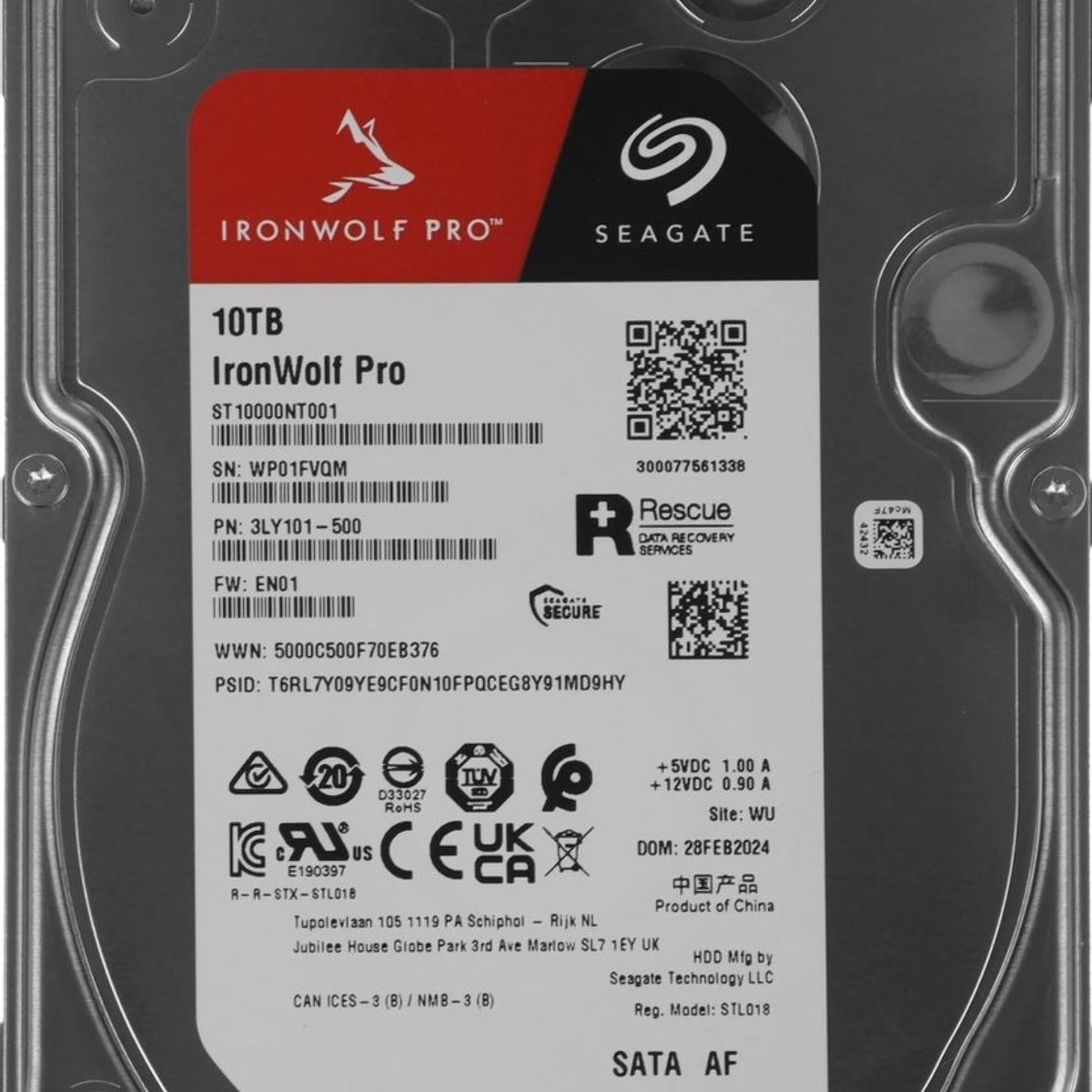 Жесткий диск Seagate SATA-III 10Tb ST10000NT001 NAS Ironwolf Pro 512E (7200rpm) 256Mb 3.5"