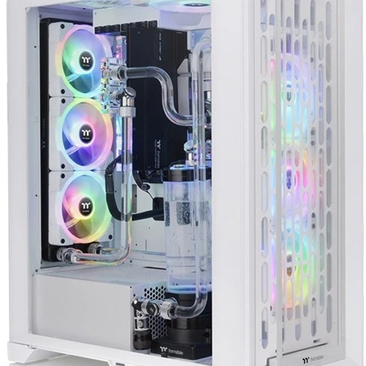 Компьютерный корпус Thermaltake CTE T500 TG ARGb белый без БП ATX 3x140мм 2xUSB 3.0 1xUSB3.1 audio bott PSU