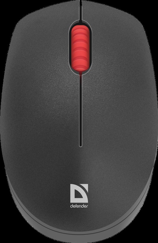 Мышь беспроводная Defender Tiana MB-055 черный, 1000 dpi, USB, радиоканал, кнопки - 3