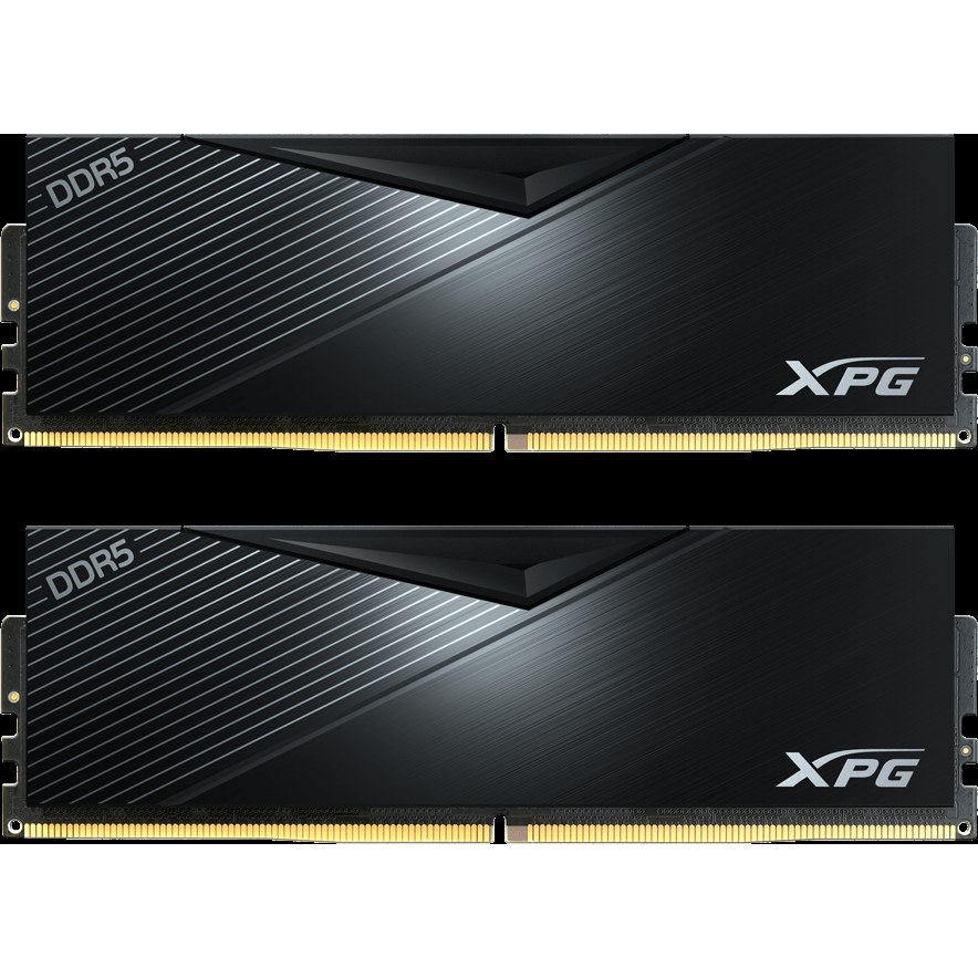 Оперативная память XPG Lancer, DDR5, 32GB (2x16GB), 6400MHz, CL32, DIMM, с радиаторами, черный