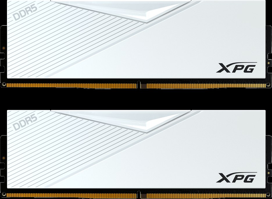 Оперативная память XPG Lancer, DDR5, 32GB (2x16GB), 6400MHz, CL32, DIMM, с радиаторами, белый