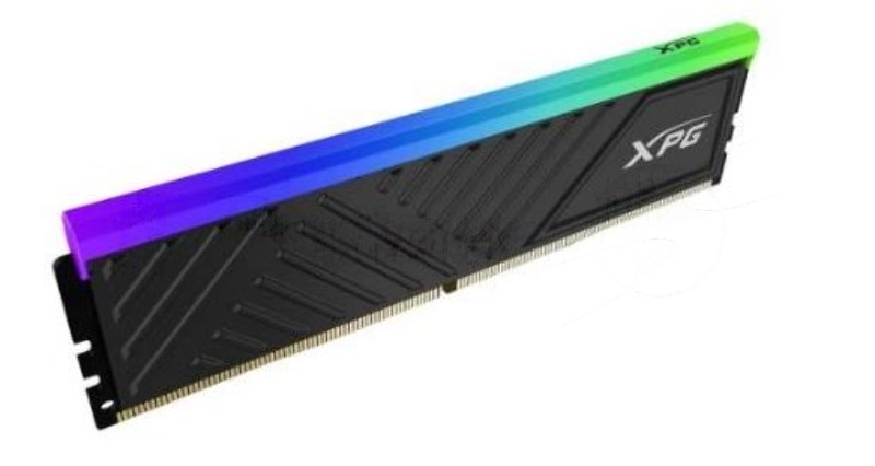 Оперативная память XPG Spectrix D35G RGB, 8GB, DDR4, 3600MHz, CL18, DIMM, с радиатором, черный, RGB
