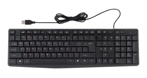 Клавиатура проводная Acer OKW121 (ZL.KBDEE.00B), USB, черный