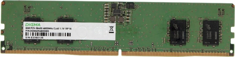 Оперативная память Digma, DDR5, 8GB (1x8GB), 4800MHz, CL40, DIMM