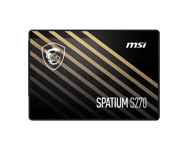 Накопитель SSD MSI SPATIUM S270, 480Gb, 2.5", SATA III, R/W 500/450