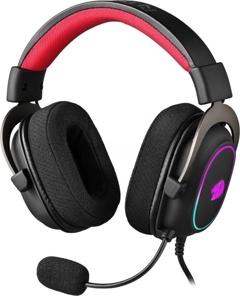 Гарнитура Redragon Zeus X чёрный, проводная, USB, подсветка