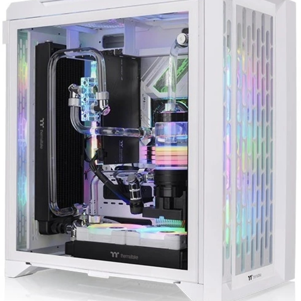 Компьютерный корпус Thermaltake CTE C700 TG ARGb белый без БП ATX 3x140мм 2xUSB 3.0 audio bott PSU