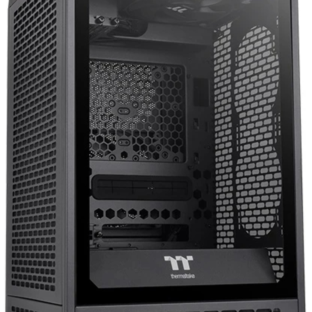 Компьютерный корпус Thermaltake The Tower 200 черный без БП miniITX 11x120мм 5x140мм 2xUSB 3.0 audio bott PSU