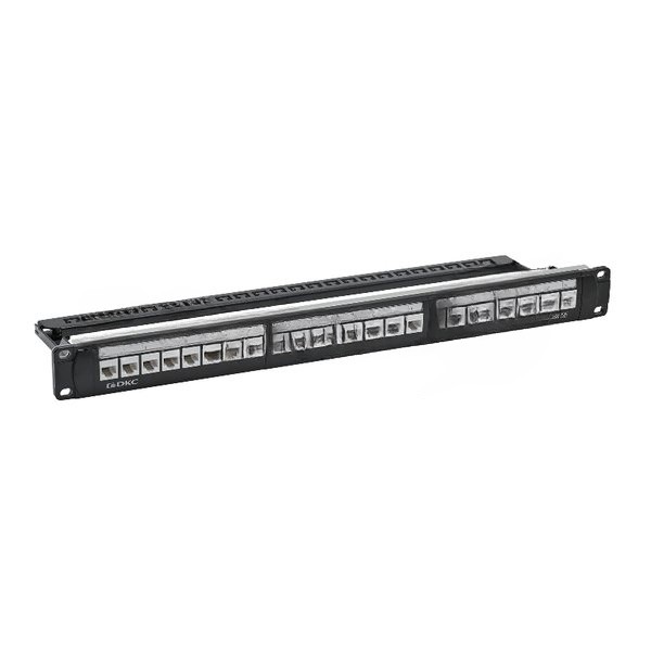 Патч-панель 19'',1U,CAT5E, 24 модуля RJ45, неэкранир ованная