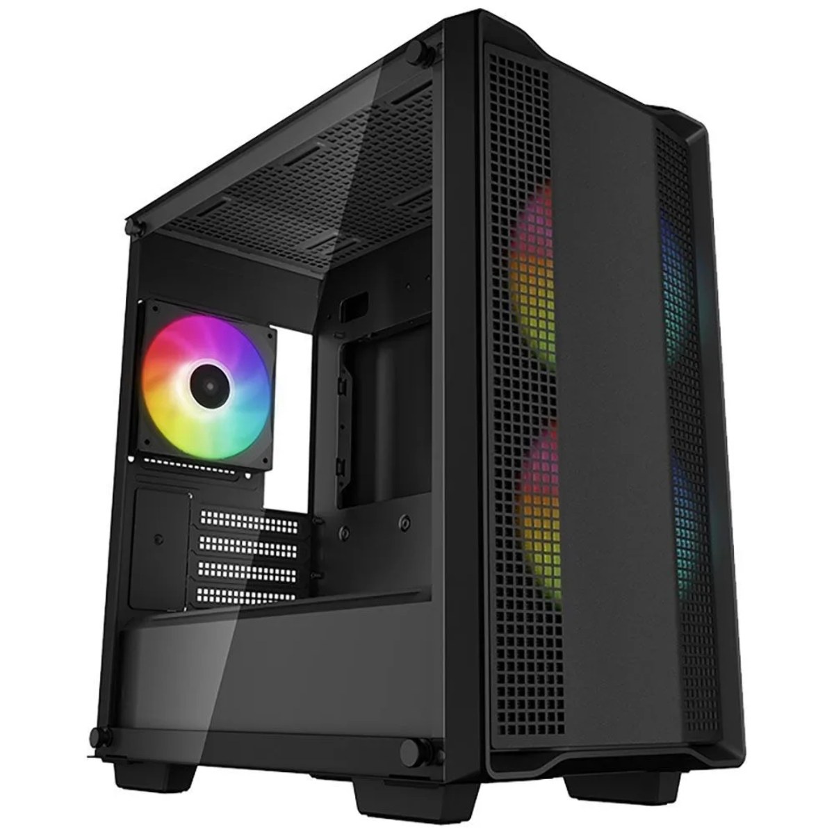 Компьютерный корпус DeepCool CC360 ARGb (R-CC360-BKAPM3-G-1) (mATX, без БП, 2xUSB, с окном)