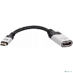 Адаптер VCOM USB 3.1 Type-Cm --> HDMI A(f) 8K@60Hz, 0.15m,Alum